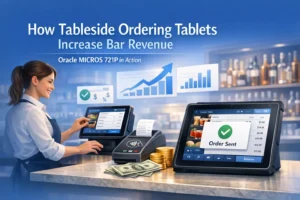 How Tableside Ordering Tablets Increase Bar Revenue: Oracle MICROS 721P in Action