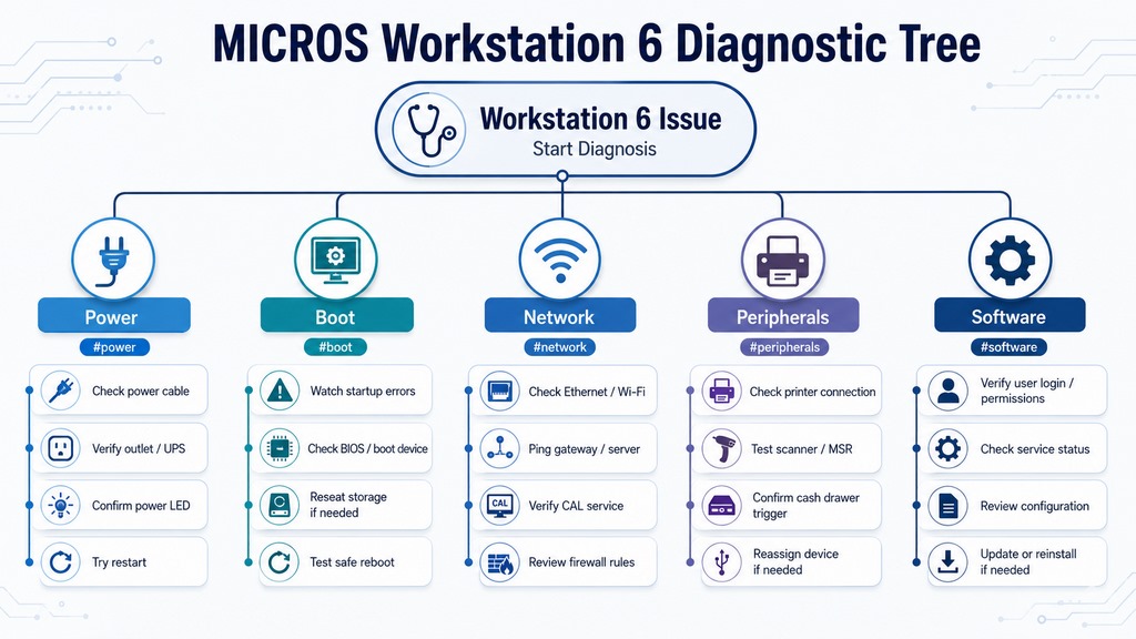 infografika micros workstation 6 diagnostic tree - image 1 infografika micros workstation 6 diagnostic tree